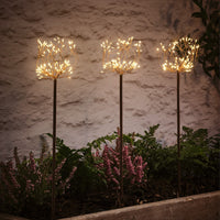 Solar Stableuchten Blumenbeet Mauer