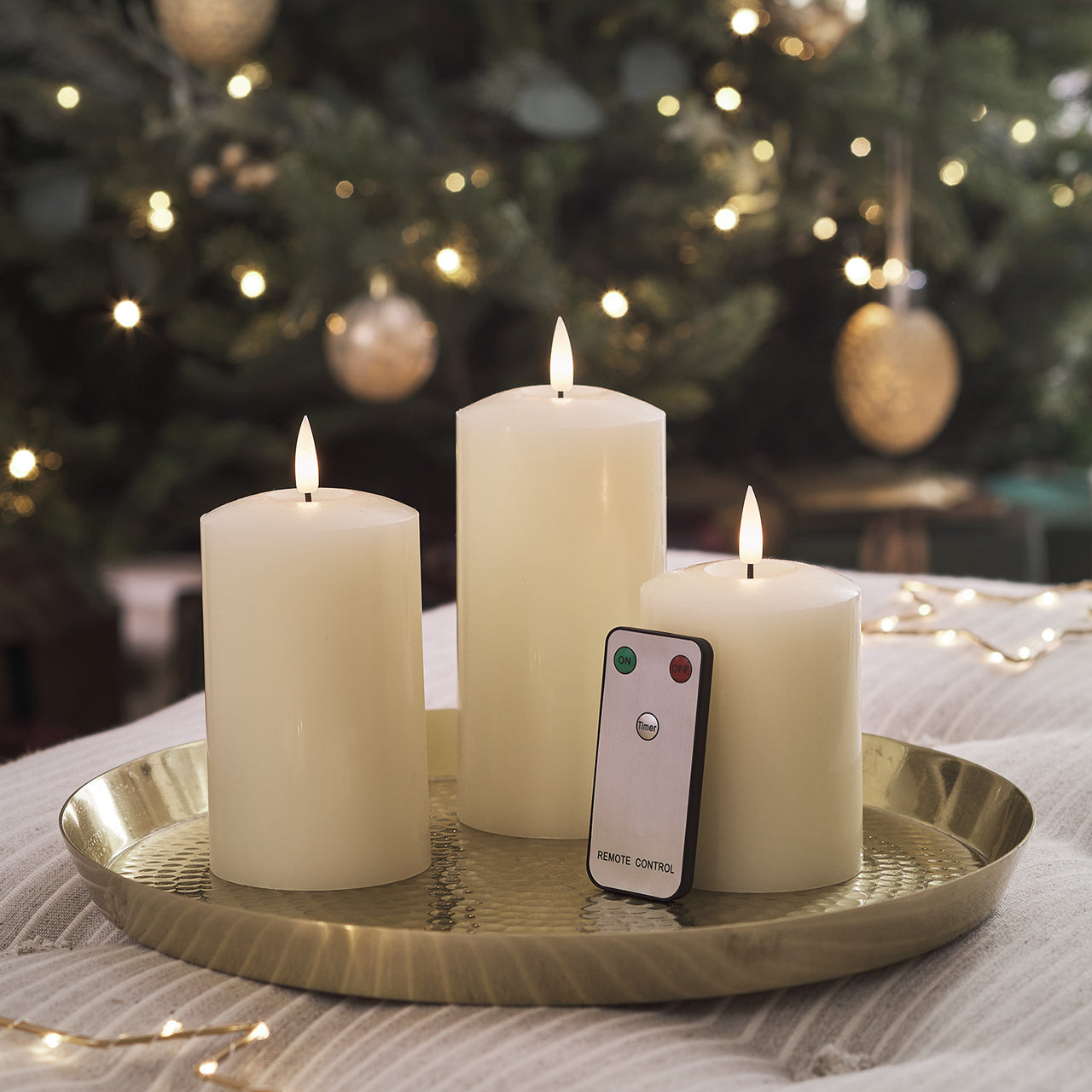 TruGlow® LED Kerzen Echtwachs Trio