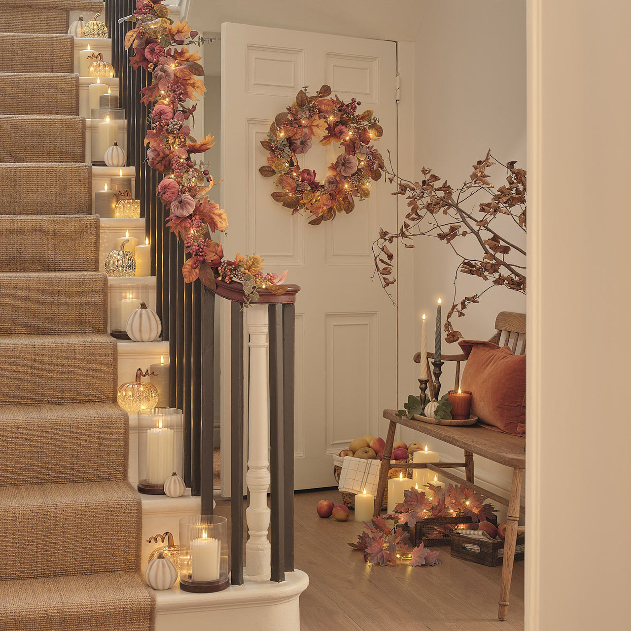 Treppe herbstlicher Styling