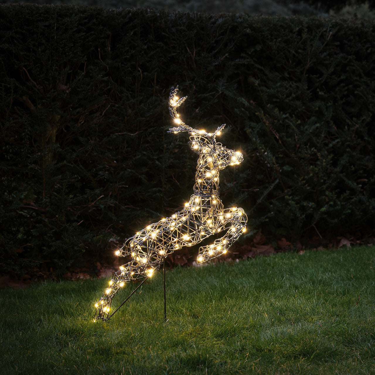 3er Set springende LED-Rentierfamilie M Harlow