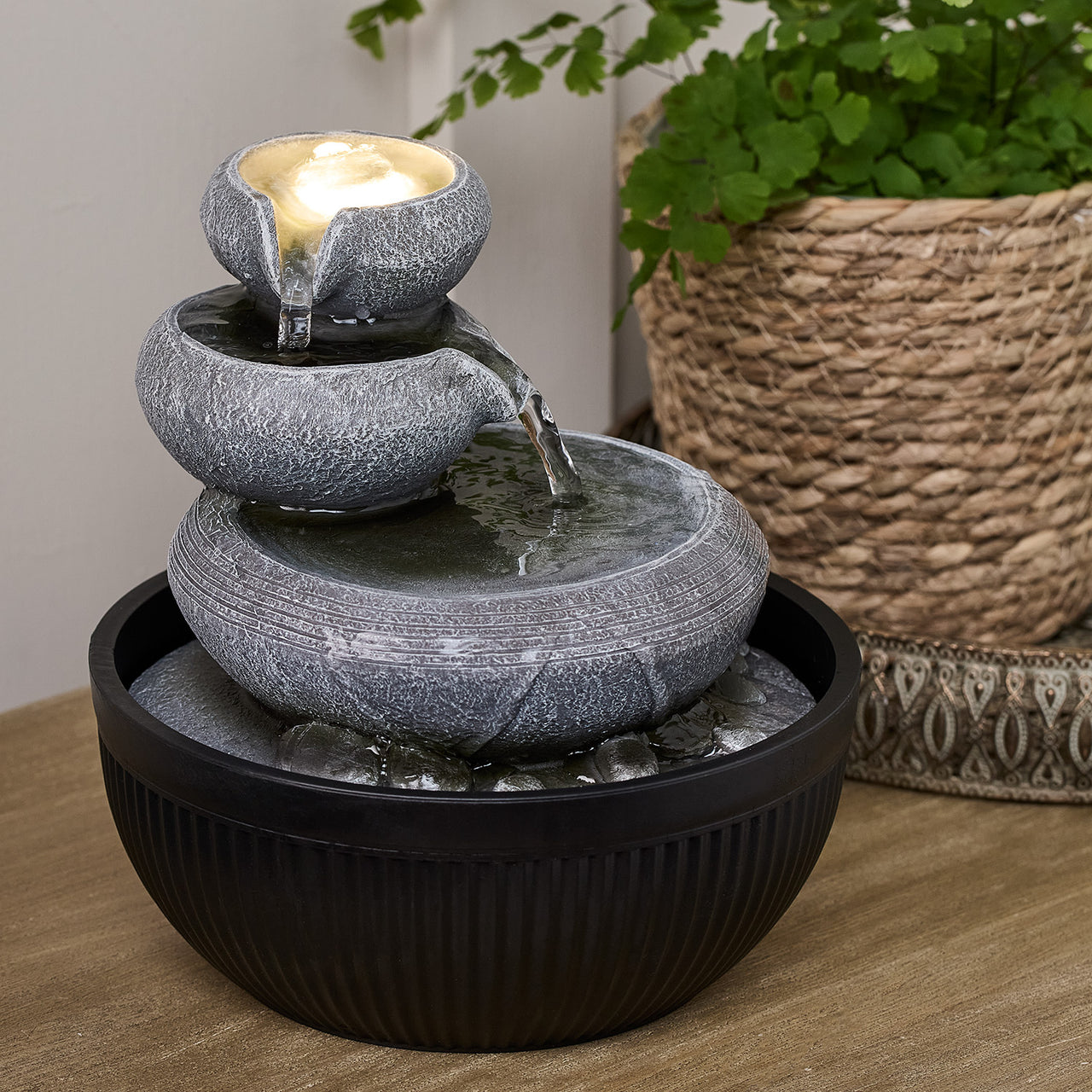 Lodore LED Zimmerbrunnen Kaskade