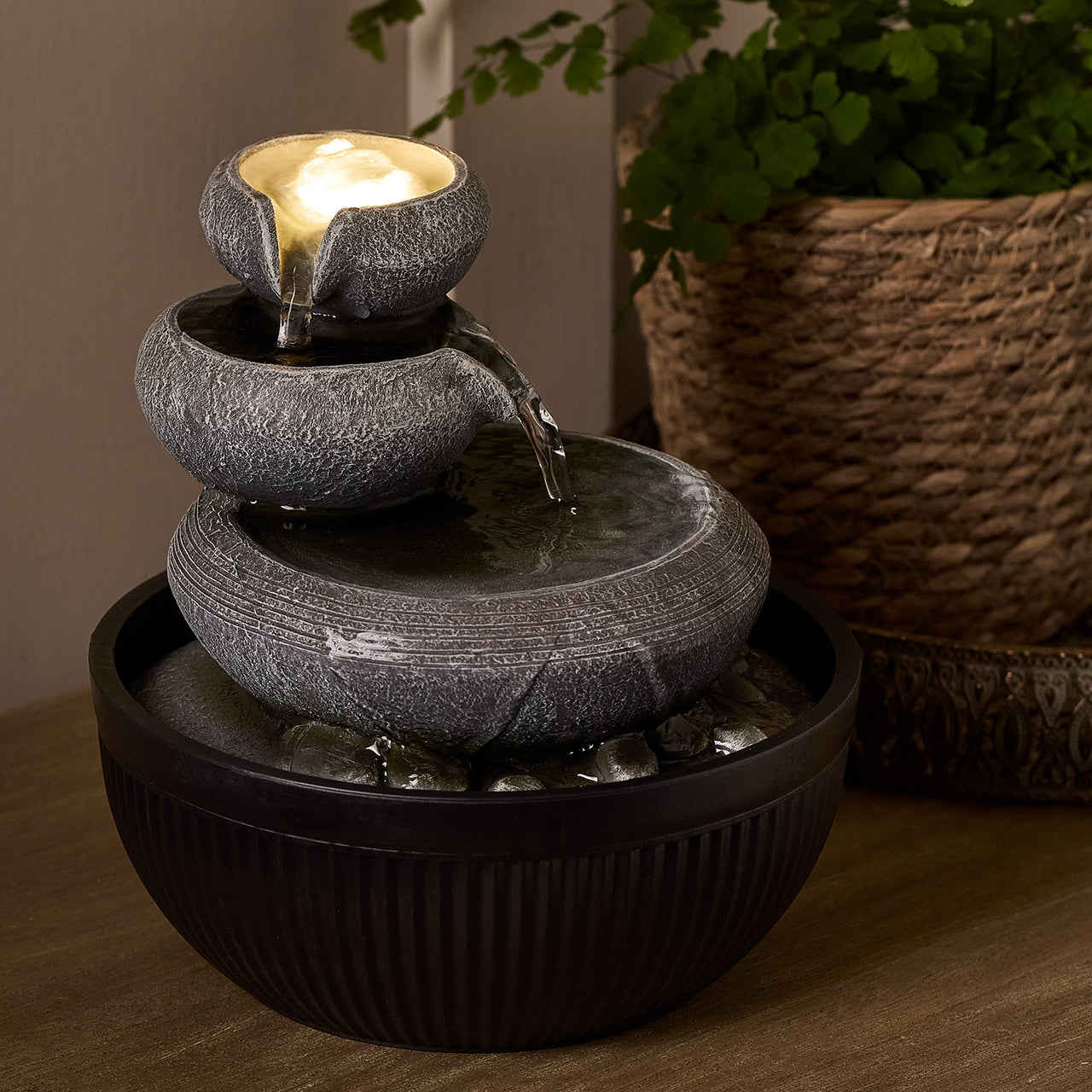 Lodore LED Zimmerbrunnen Kaskade