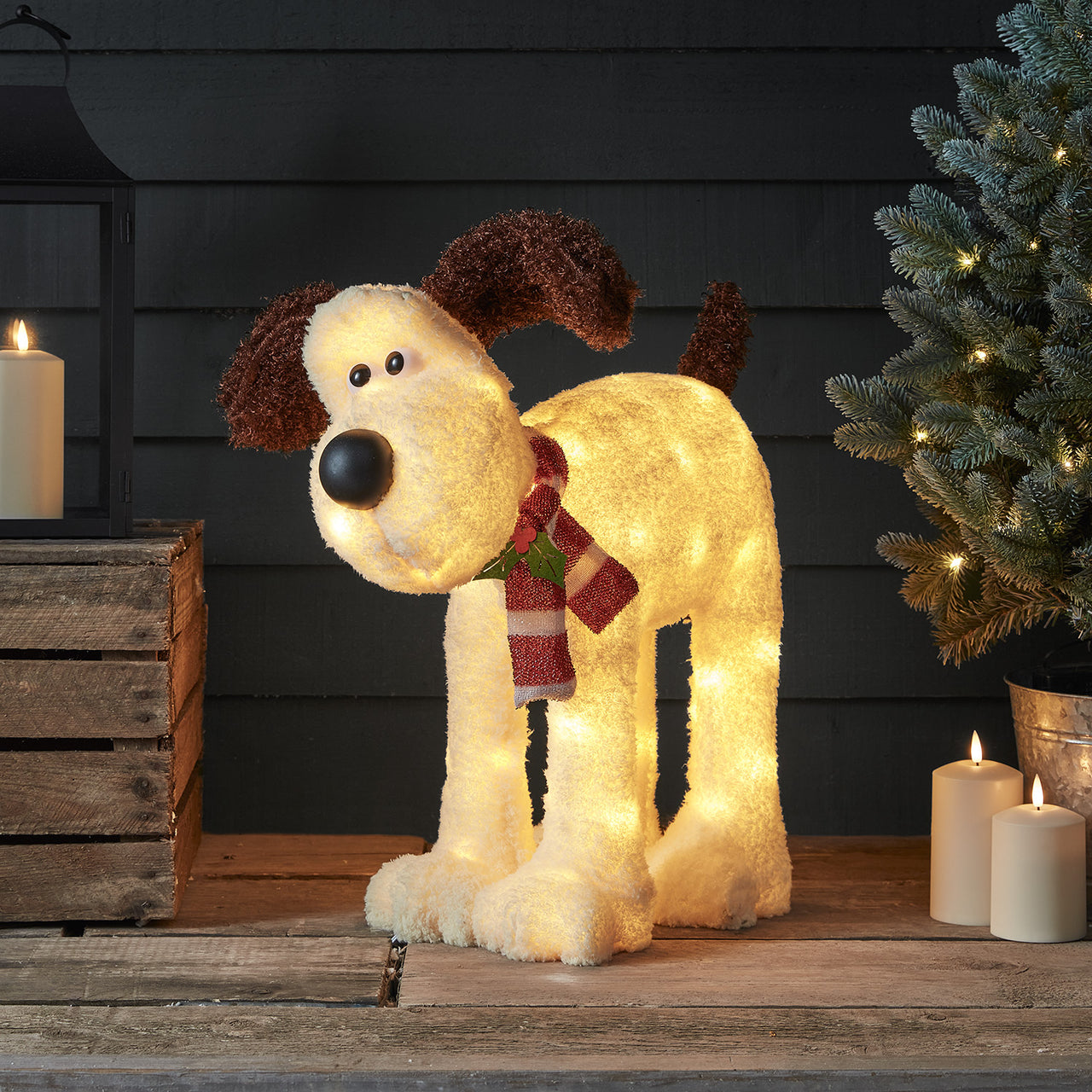 Wallace and Gromit™ Hund LED Figur außen