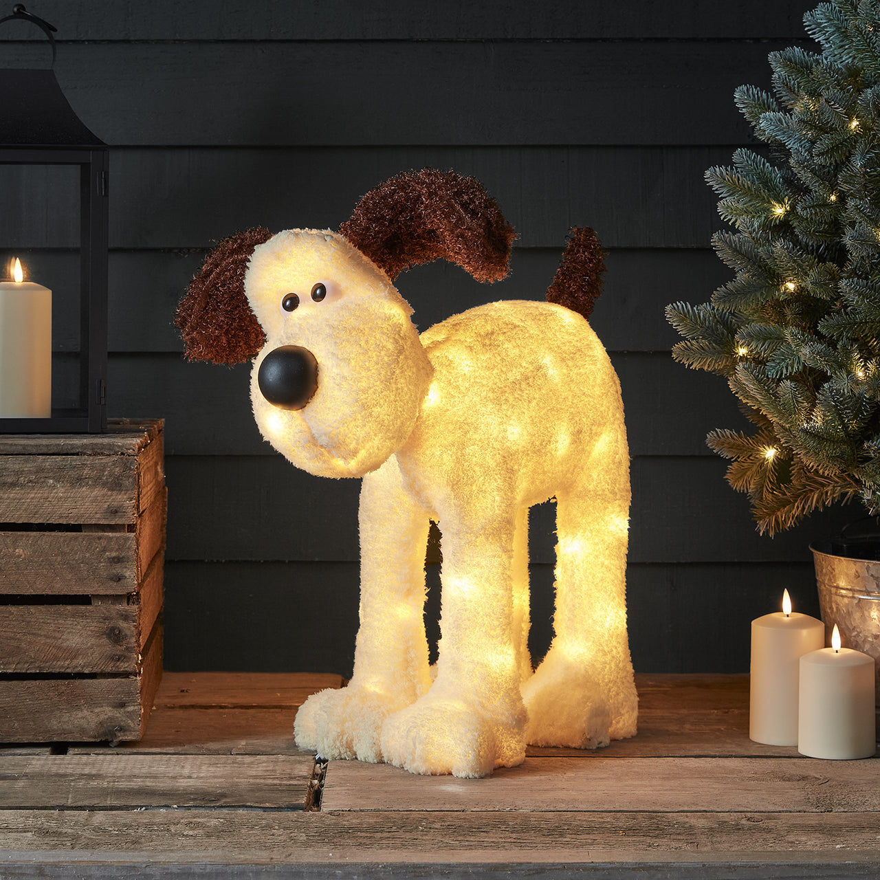 Wallace and Gromit™ Hund LED Figur außen