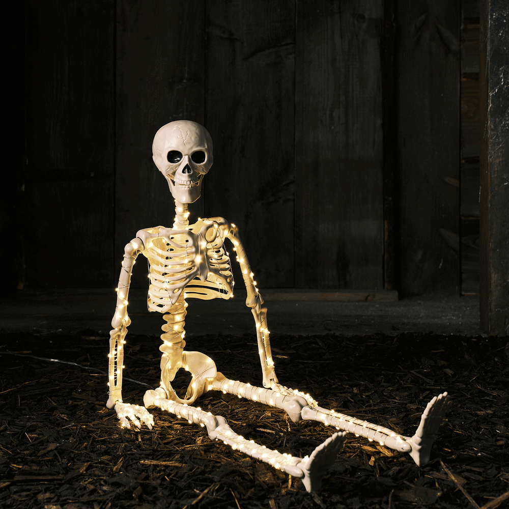 90cm 300er Micro LED Figur Damien das Skelett
