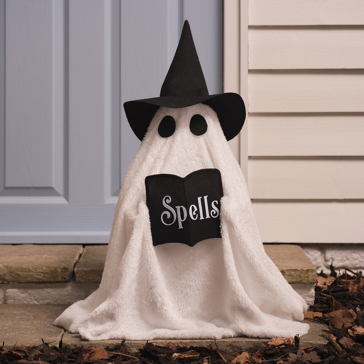 Wanda LED-Halloweenfigur Hexen-Geist für außen in Weiß unbeleuchtet