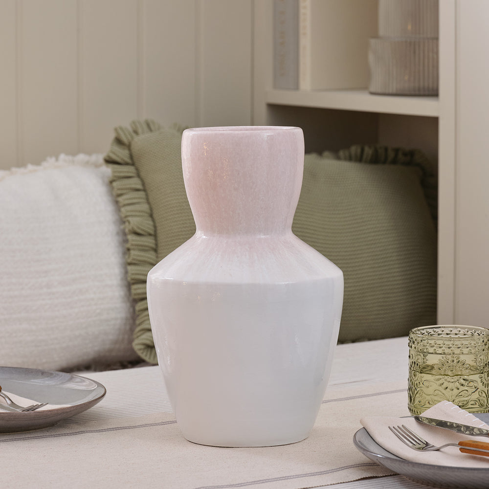 Pinke Keramikvase