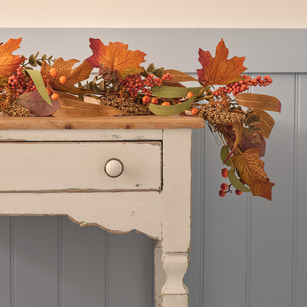 LED‑Herbstkranzgirlande unbeleuchtet