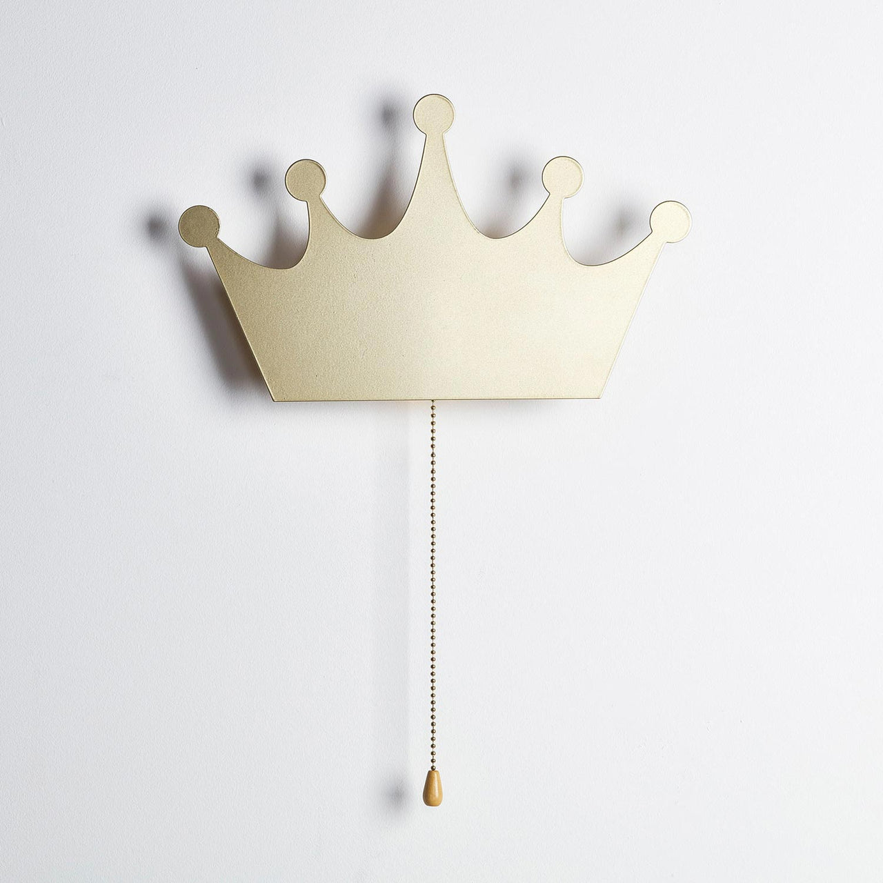 Metall Krone Lampe in Gold