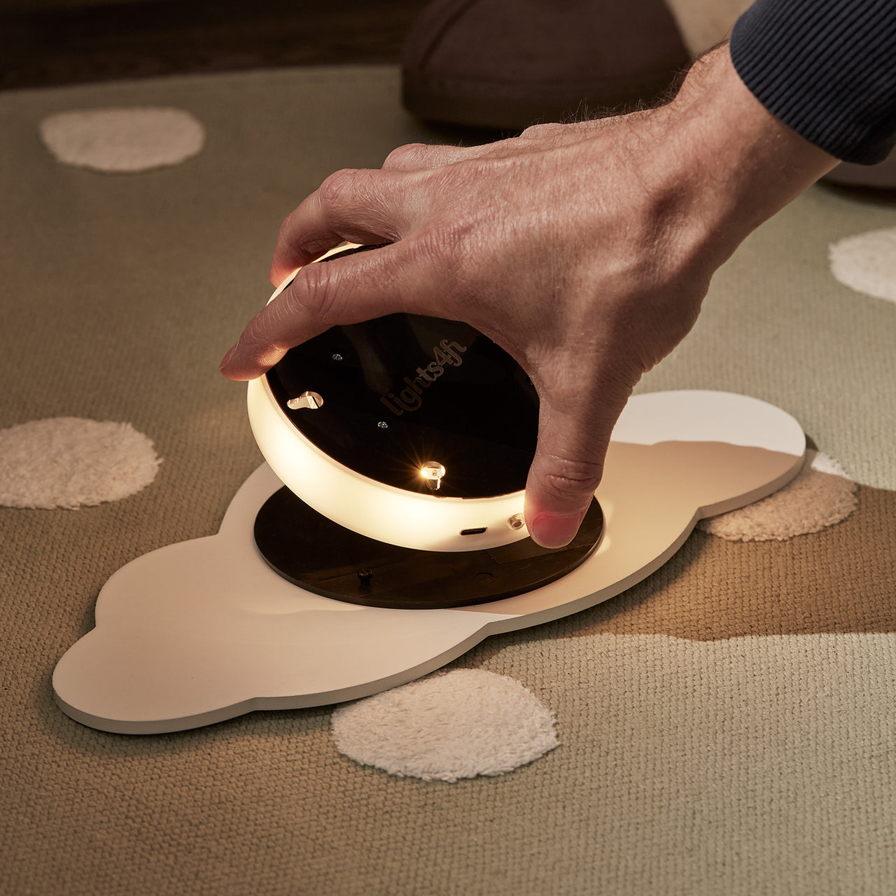 2er Set LED Wolke Nachtlicht wiederaufladbar mit Fernbedienung