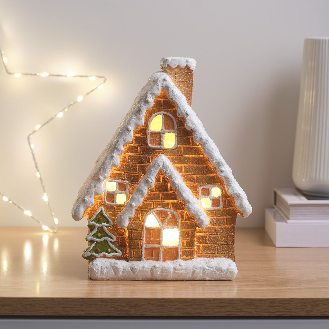 LED-Lebkuchenhaus Weihnachtsdeko
