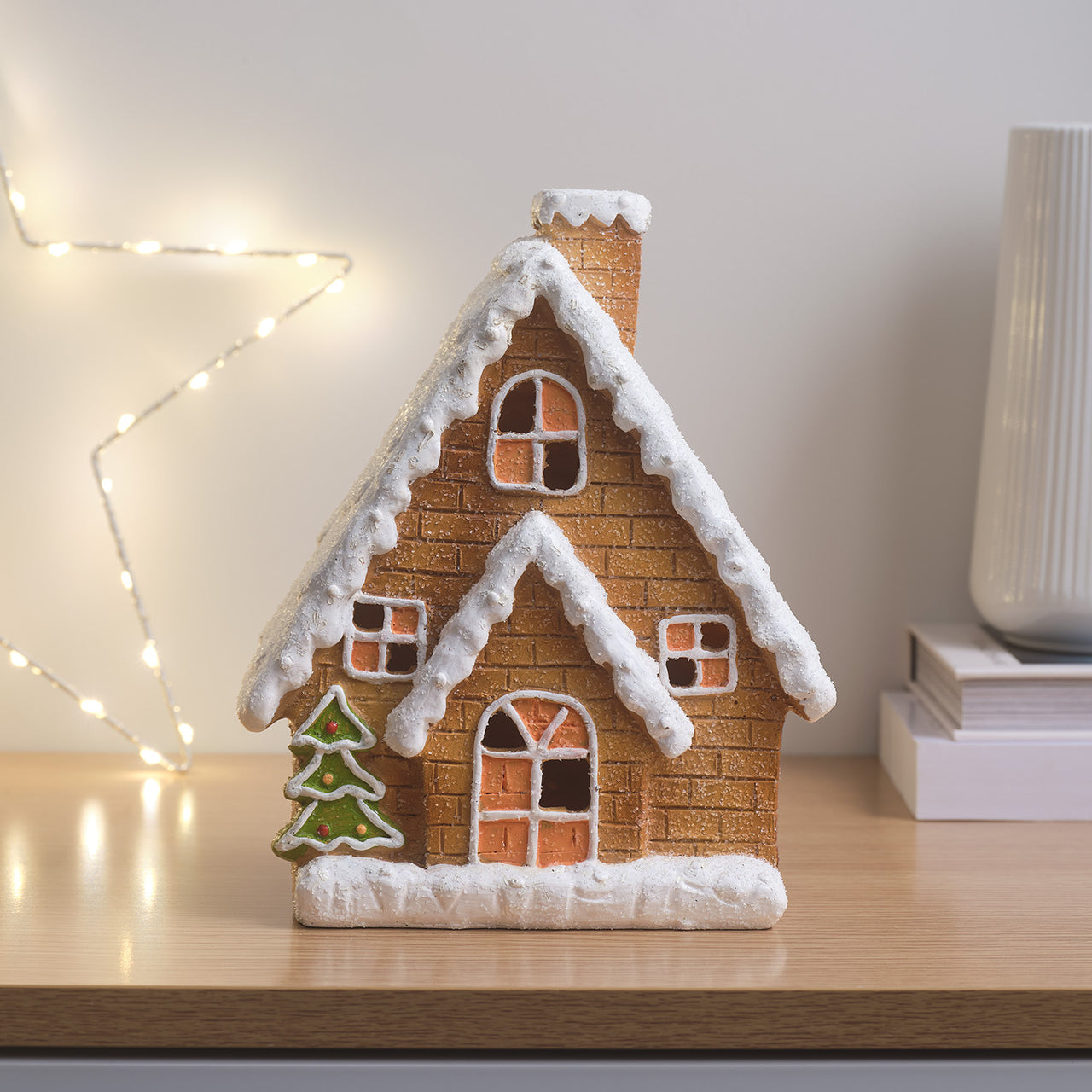 LED-Lebkuchenhaus Weihnachtsdeko