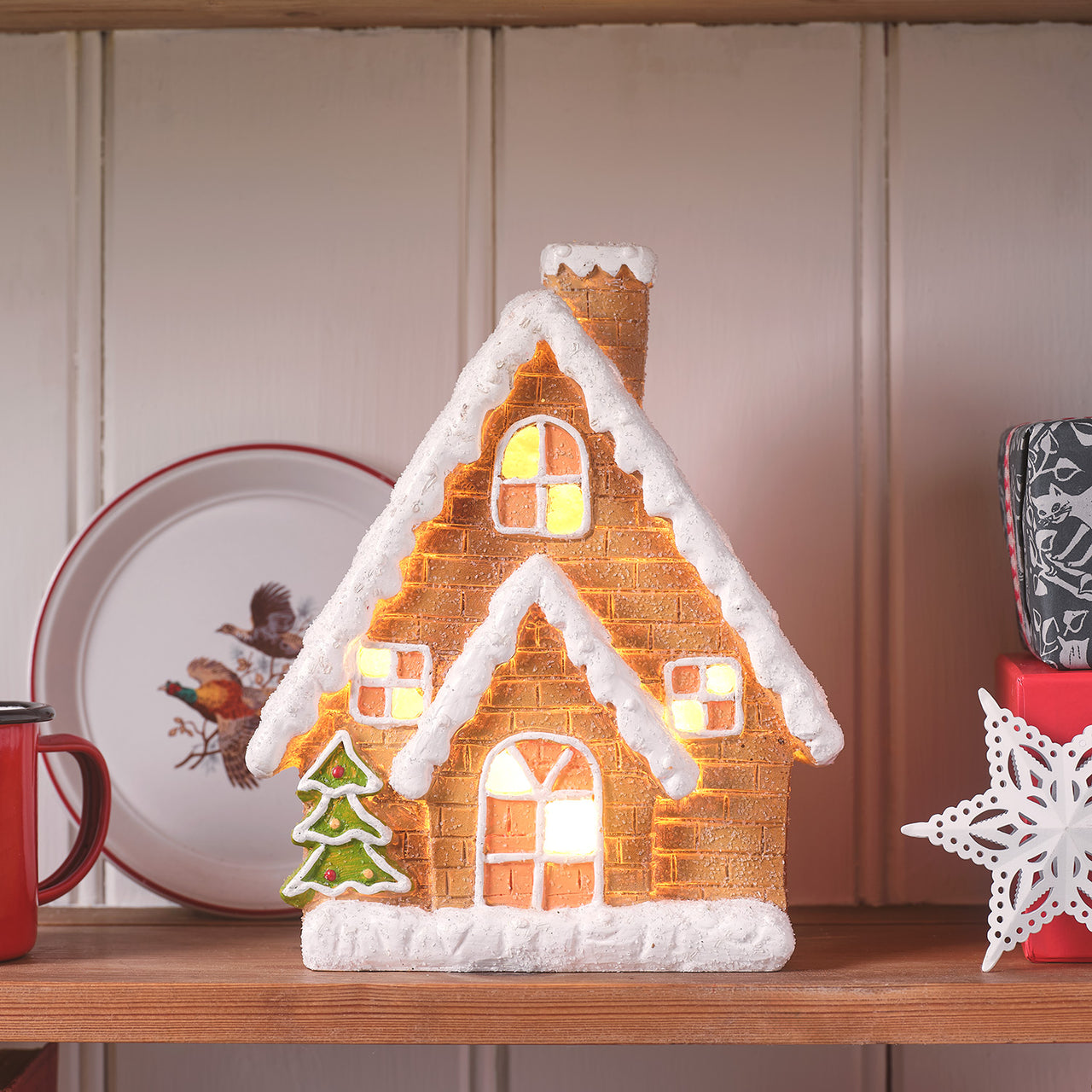 LED-Lebkuchenhaus Weihnachtsdeko