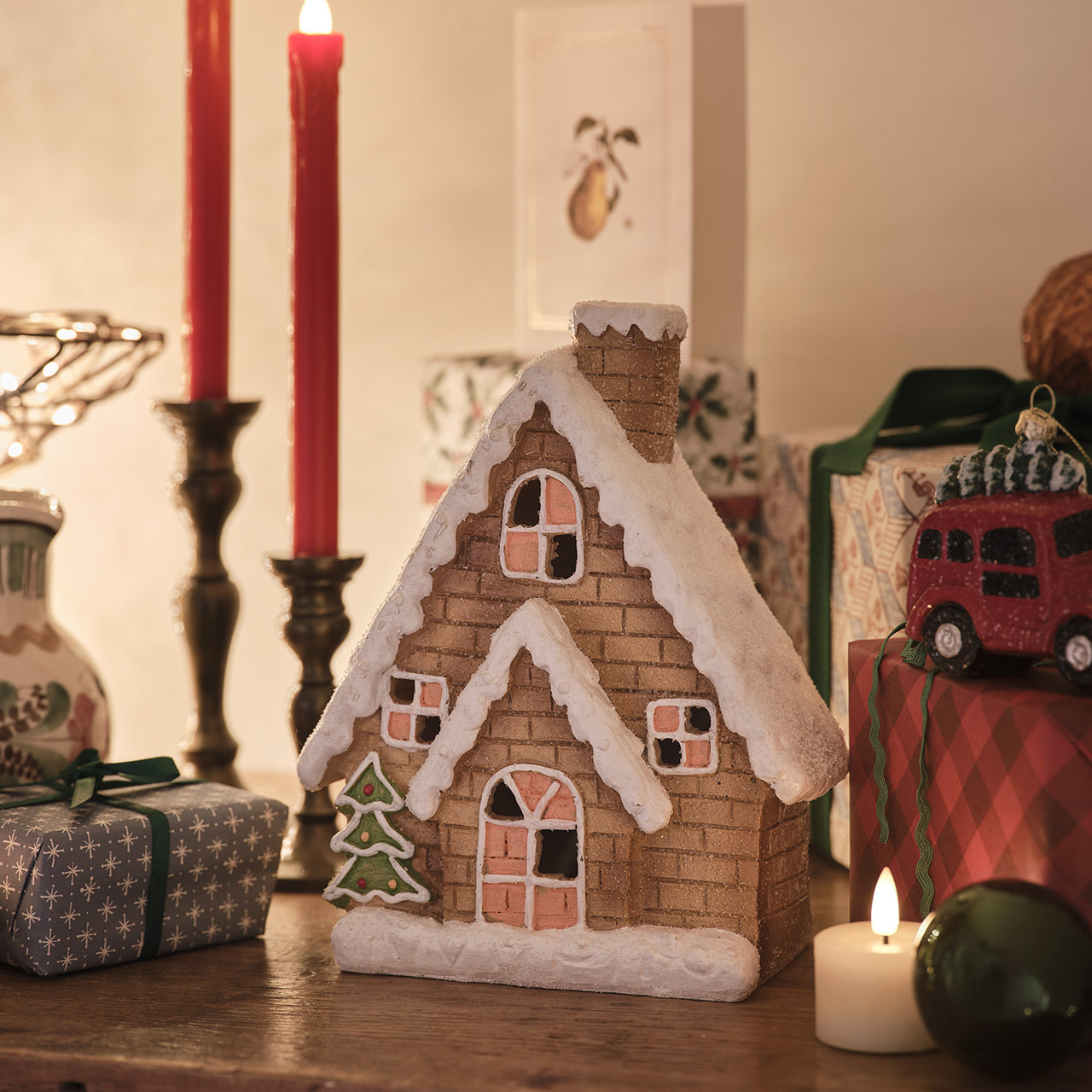 LED-Lebkuchenhaus Weihnachtsdeko