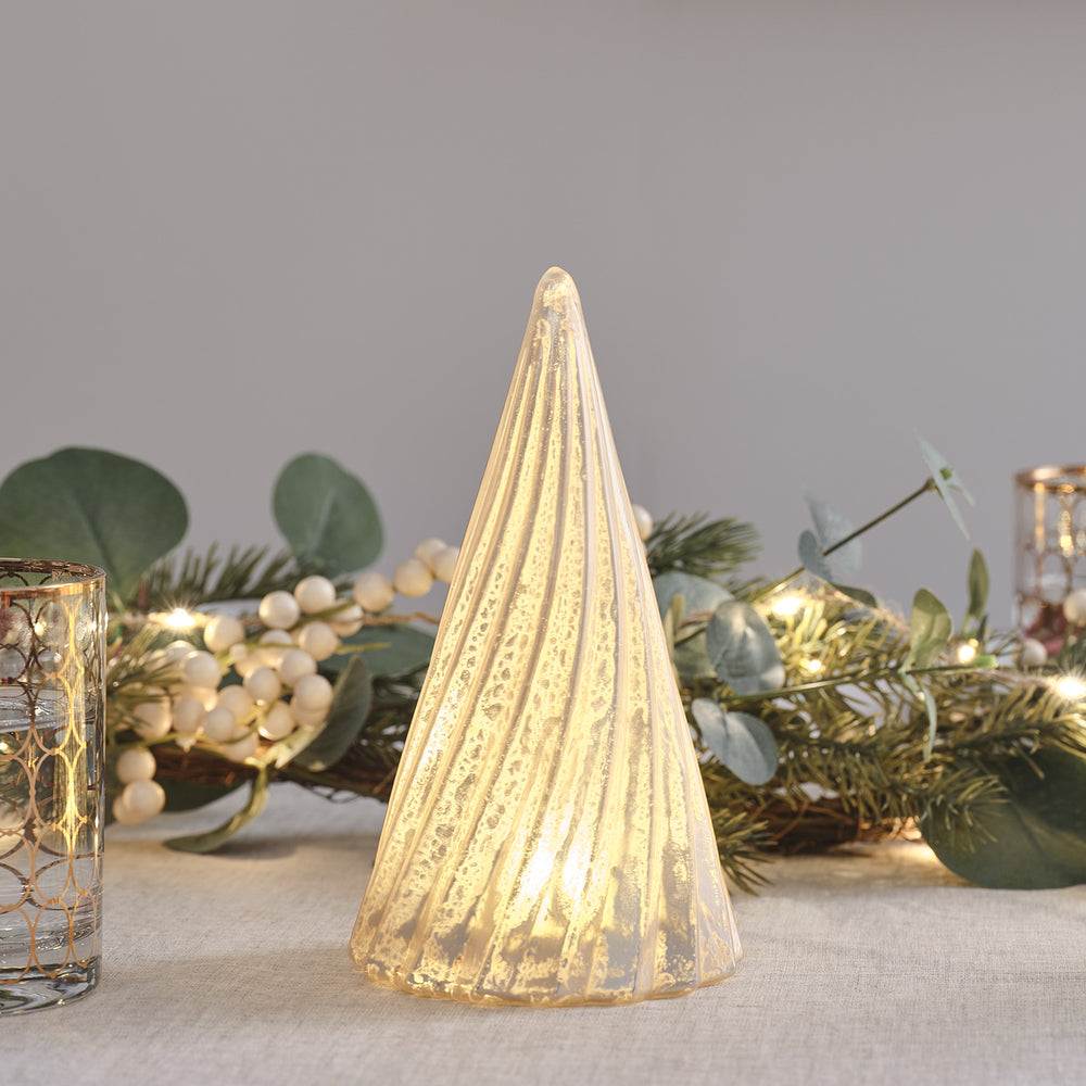 LED-Weihnachtsbaum aus Glas