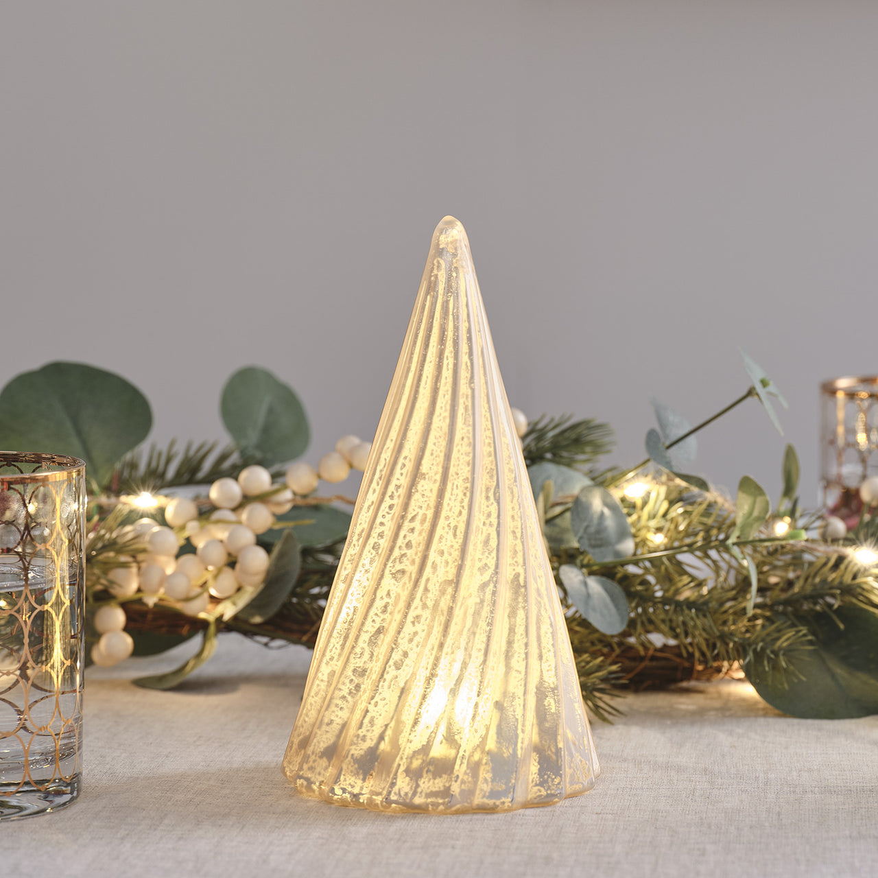 LED-Weihnachtsbaum aus Glas