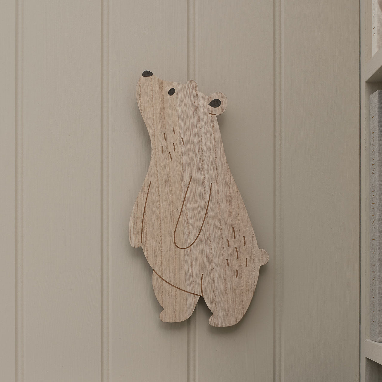 2er Set Wand‑Nachtlichter Kinderzimmer Mond & Bär