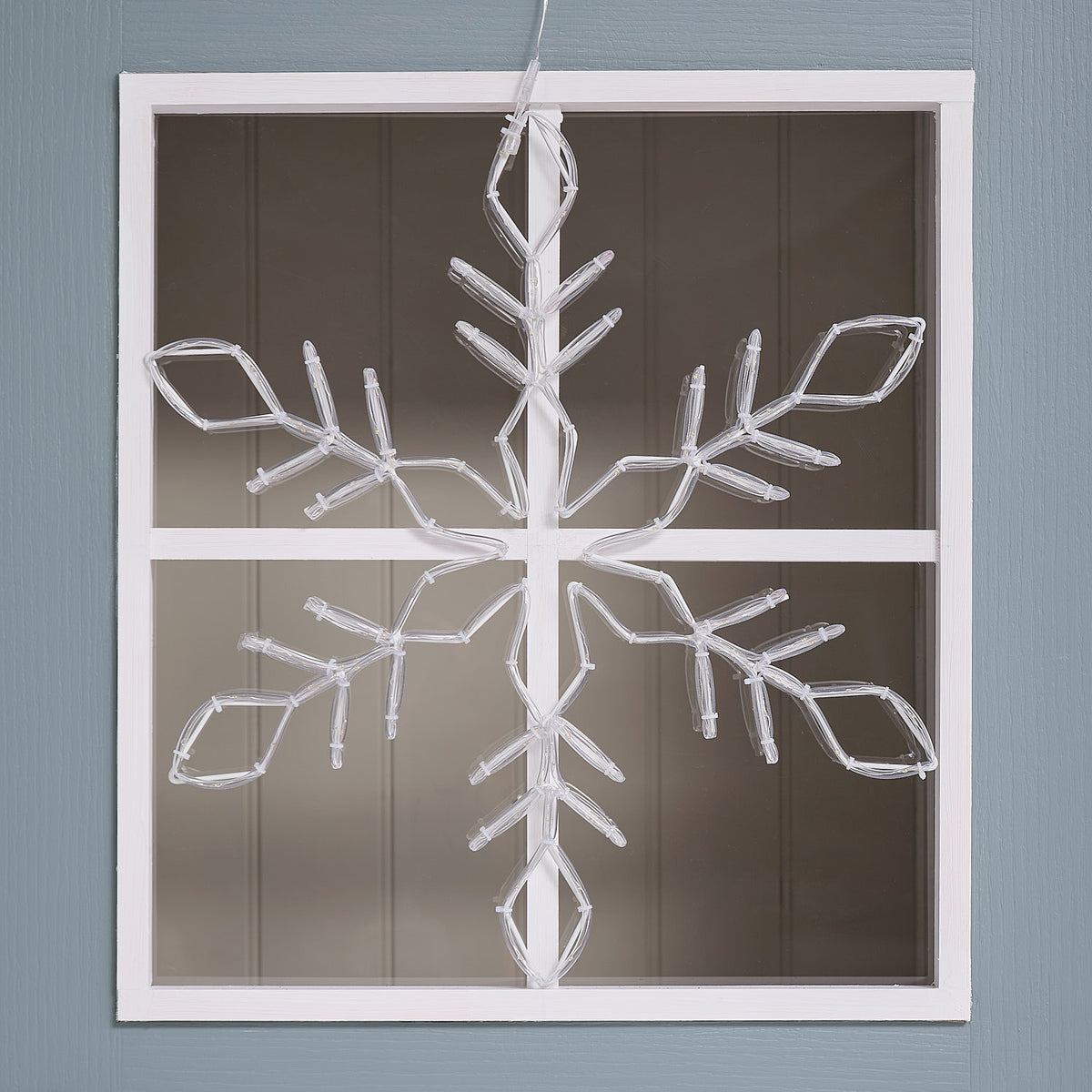 57 cm LED-Schneeflocke aus Acryl mit 128 Mikro-LEDs für den Außenbereich unbeleuchtet