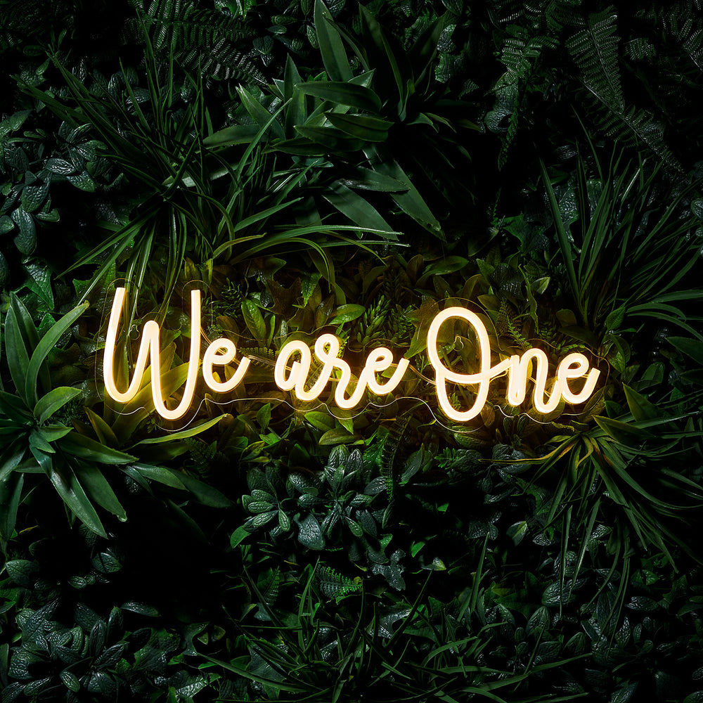 LED Neon Schriftzug We are One
