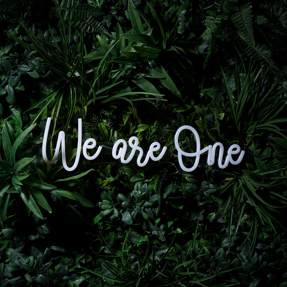 LED Neon Schriftzug We are One
