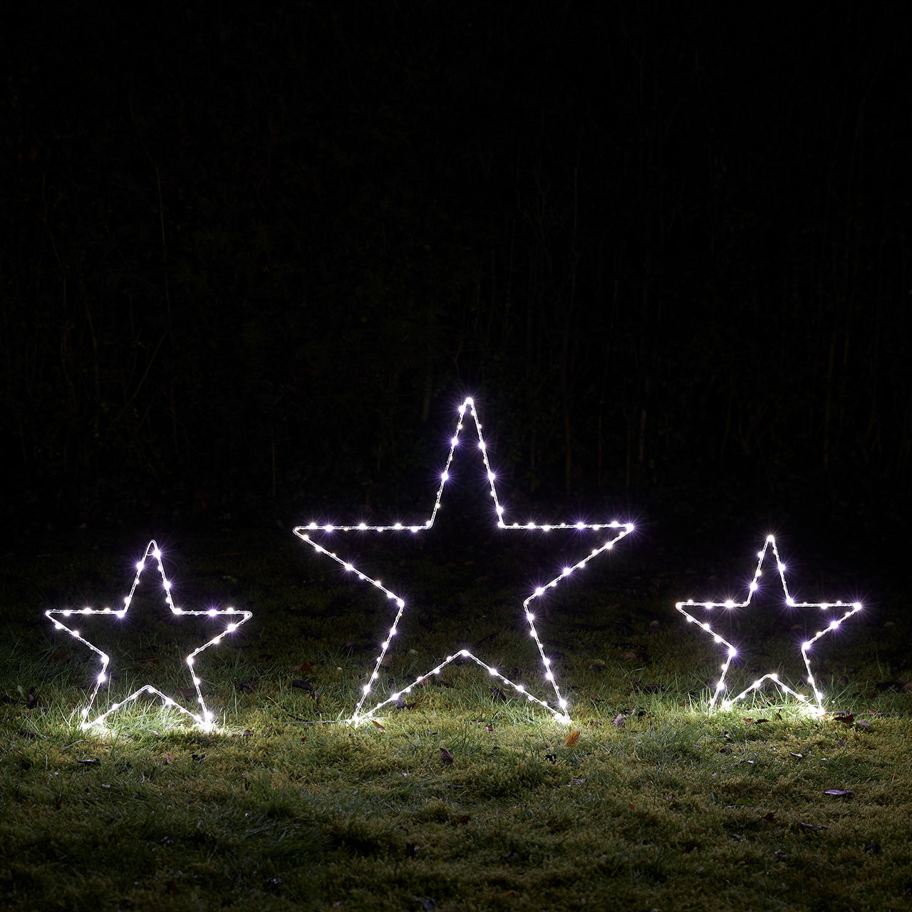 3er Set Osby LED Stern Stableuchten Weihnachtsdeko außen