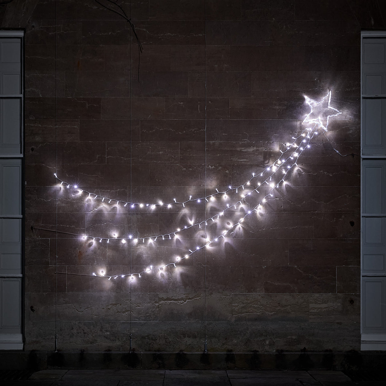 Weihnachtsdeko außen Bicolor LED Sternschnuppe