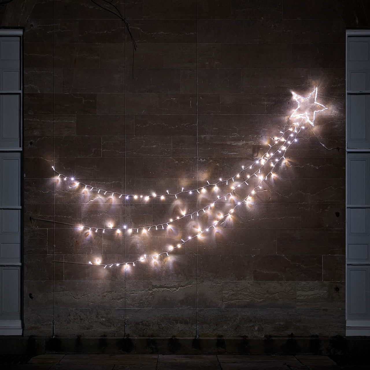 Weihnachtsdeko außen Bicolor LED Sternschnuppe