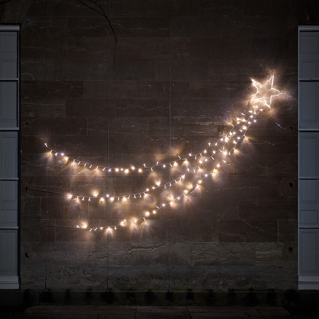 Weihnachtsdeko außen Bicolor LED Sternschnuppe