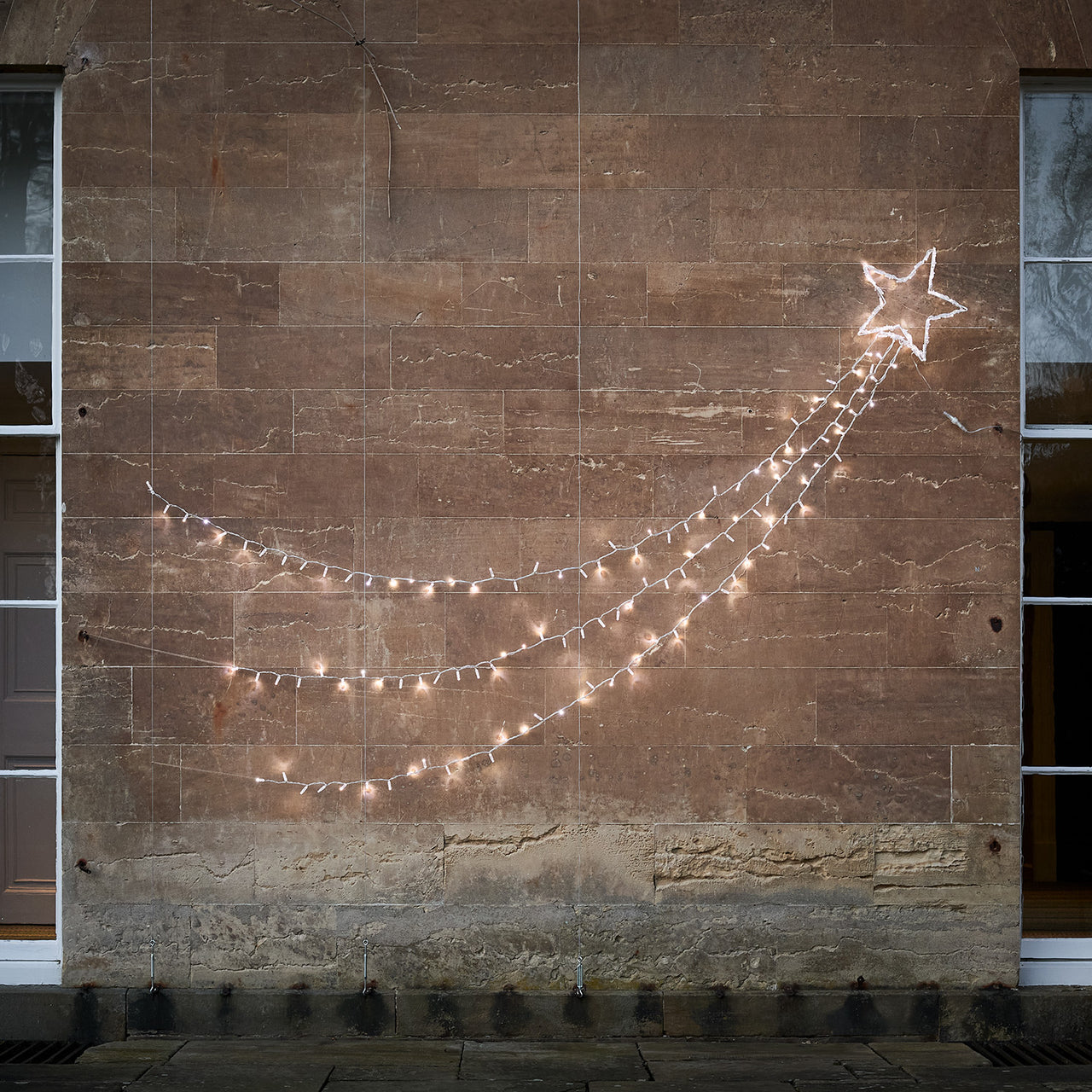 Weihnachtsdeko außen Bicolor LED Sternschnuppe
