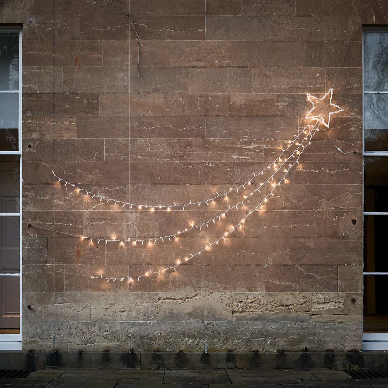 Weihnachtsdeko außen Bicolor LED Sternschnuppe