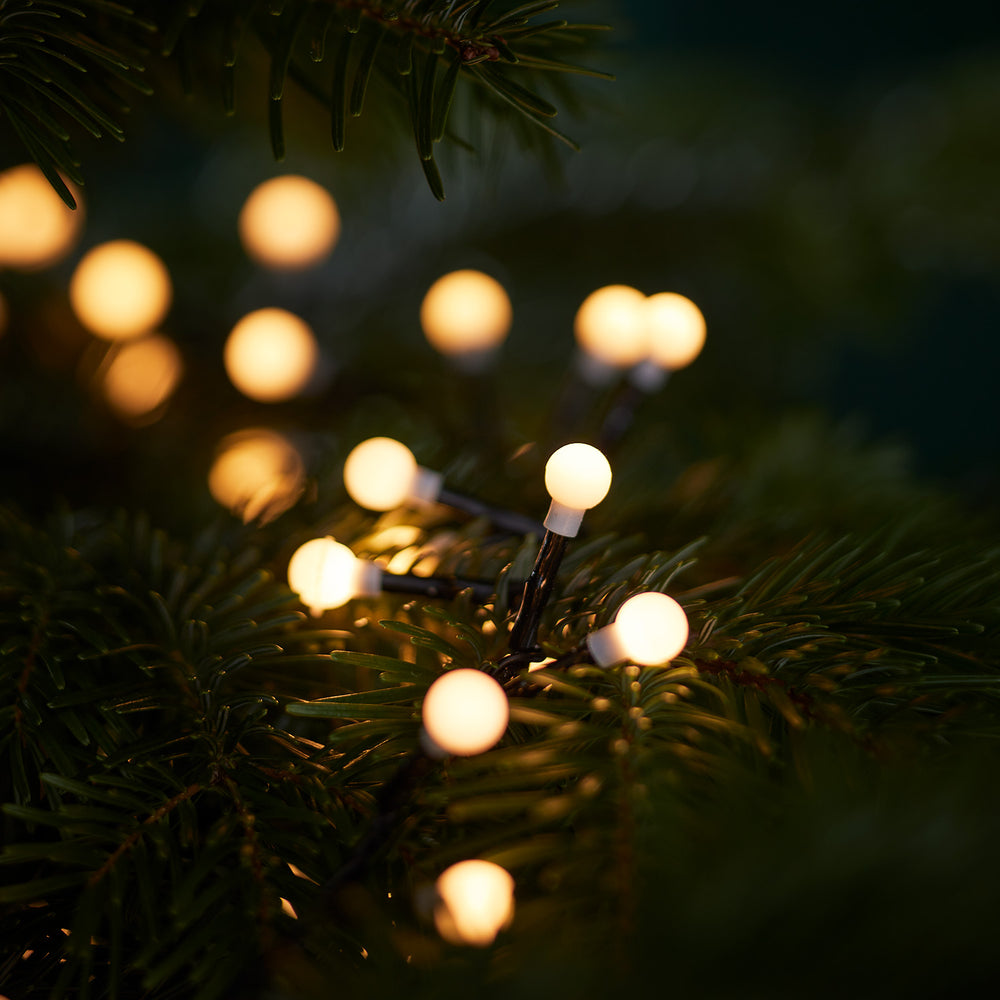 500er LED Kompakt Lichterkette Kugeln warmweiß