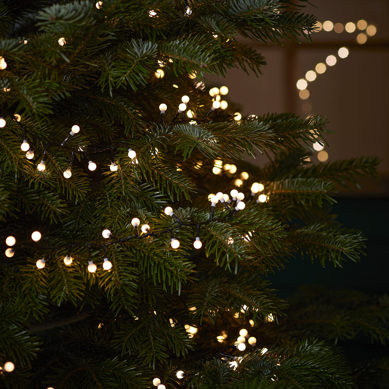 500er LED Kompakt Lichterkette Kugeln warmweiß