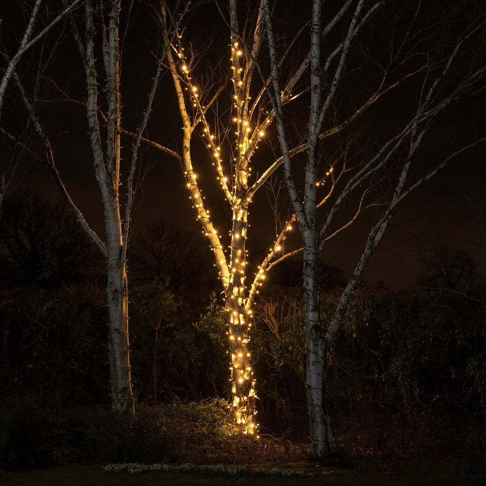 Pro Connect IP67, 10m 100er LED Lichterkette warmweiß koppelbar schwarzes Kabel