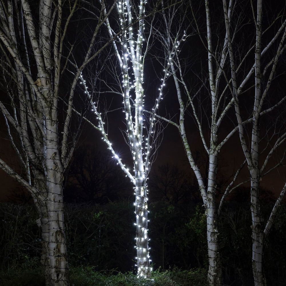 Pro Connect IP67, 100m 1000er LED Lichterkette weiß koppelbar weißes Kabel