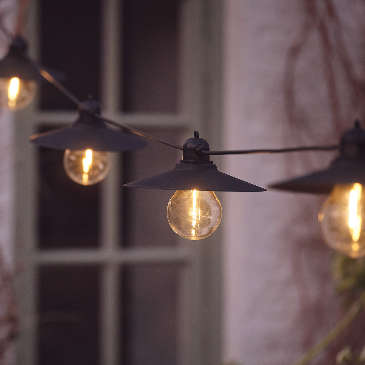 6er Solar Lichterkette Retro