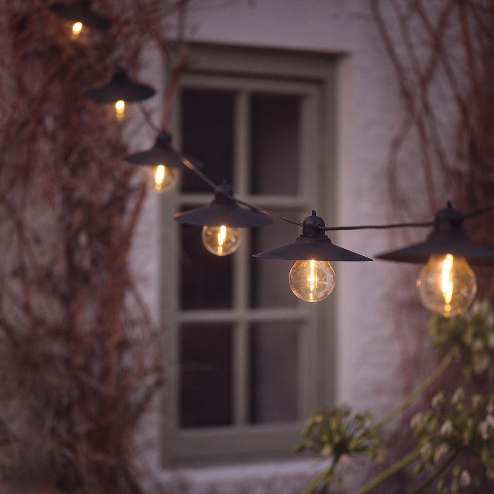 6er Solar Lichterkette Retro
