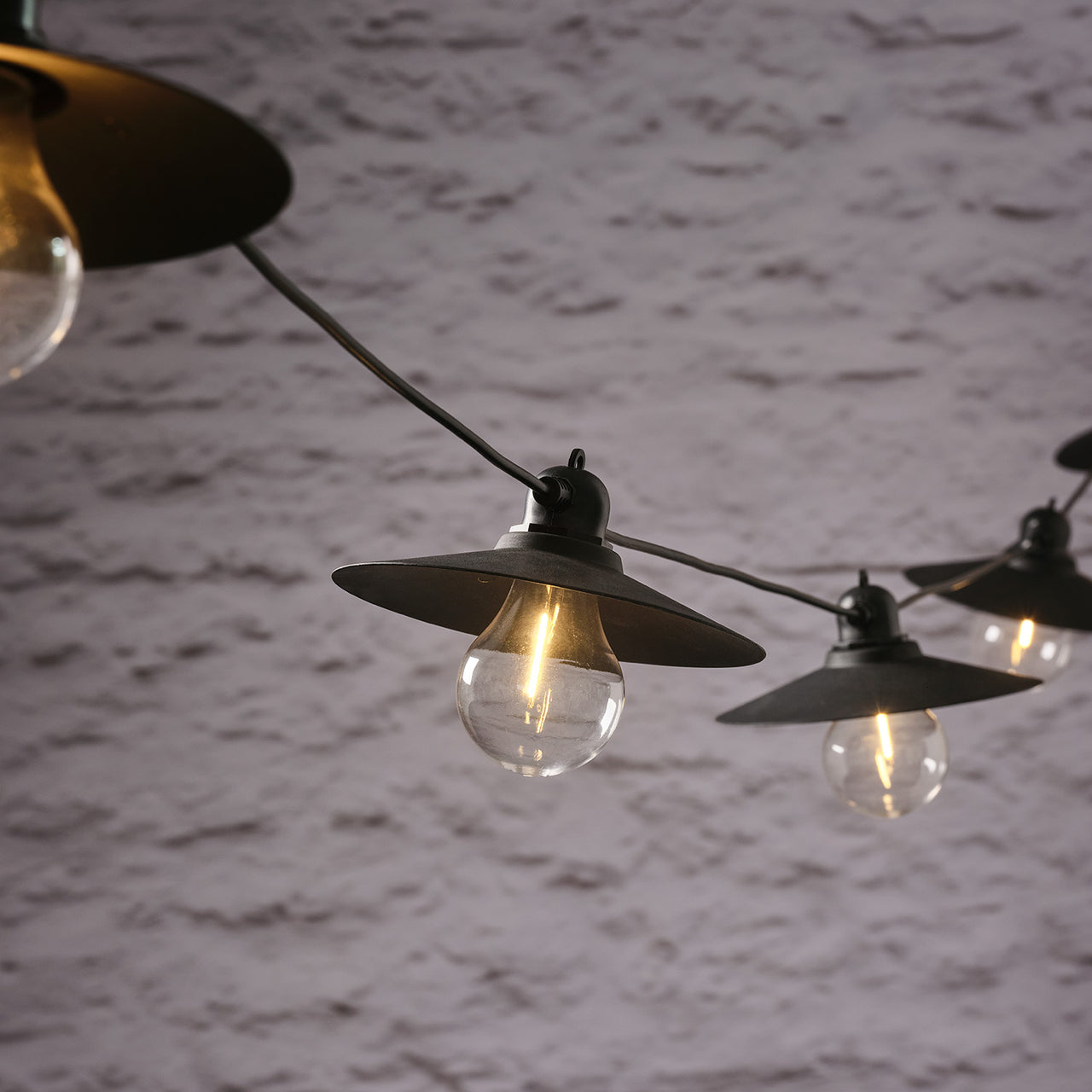 6er Solar Lichterkette Retro