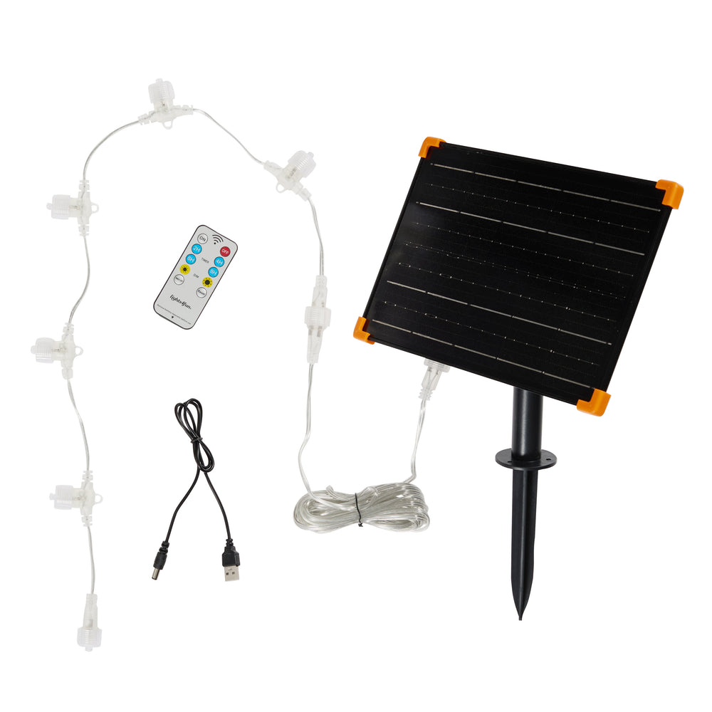Solar Panel für 24V Bicolor LED Rentiere