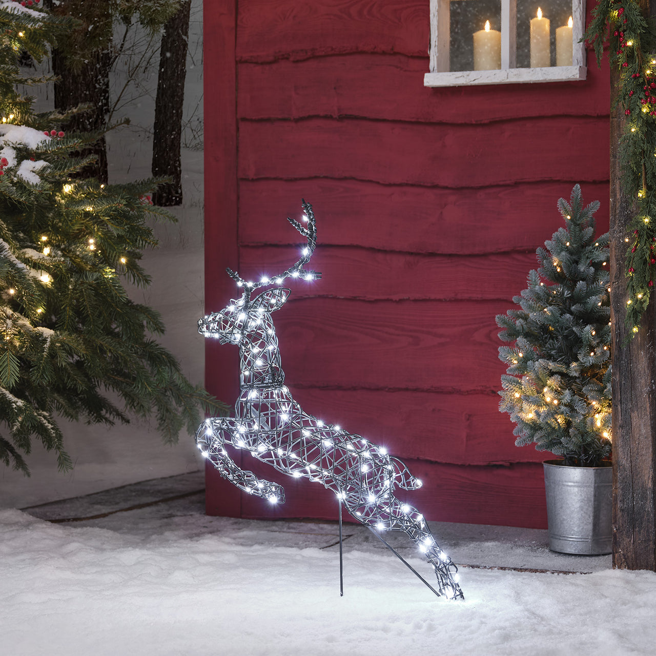 Springendes LED-Rentier Hirsch M Harlow