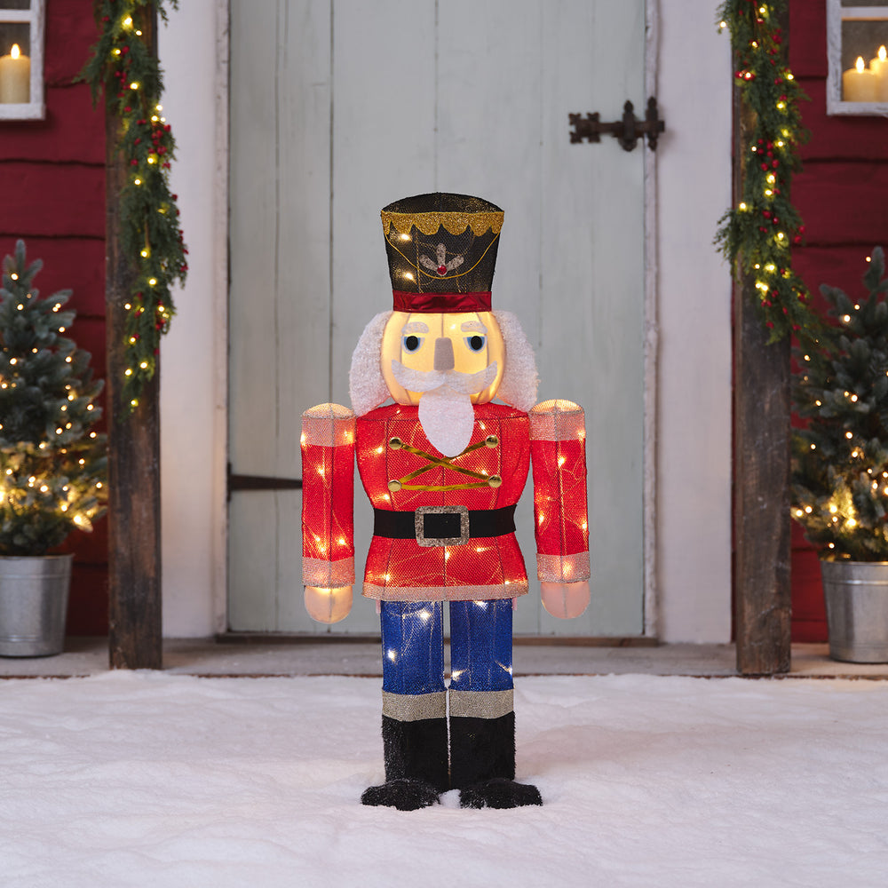 91cm Weihnachtsfigur außen Nussknacker