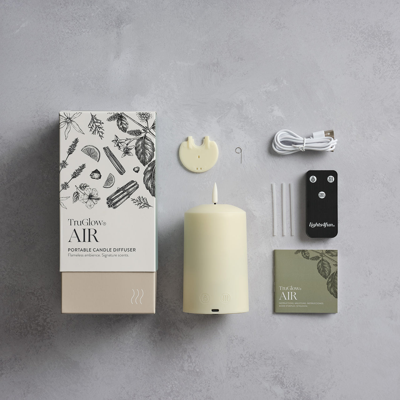 TruGlow AIR® LED Kerze mit Duftdiffusor & Duftöl-Bundle Autumn/Winter