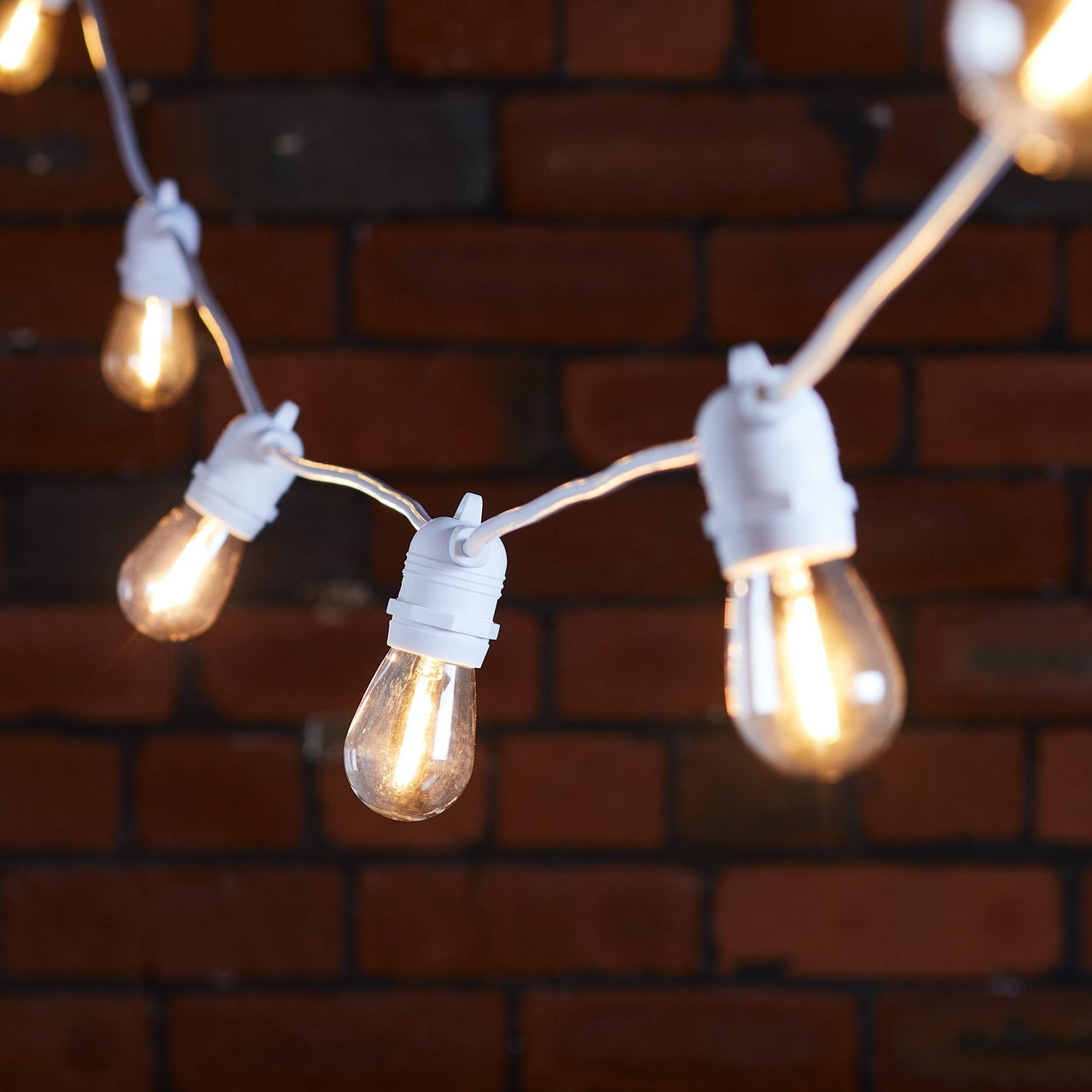 Ultimate Connect 80m 160er LED Lichterkette Glühbirnen warmweiß koppelbar weißes Kabel