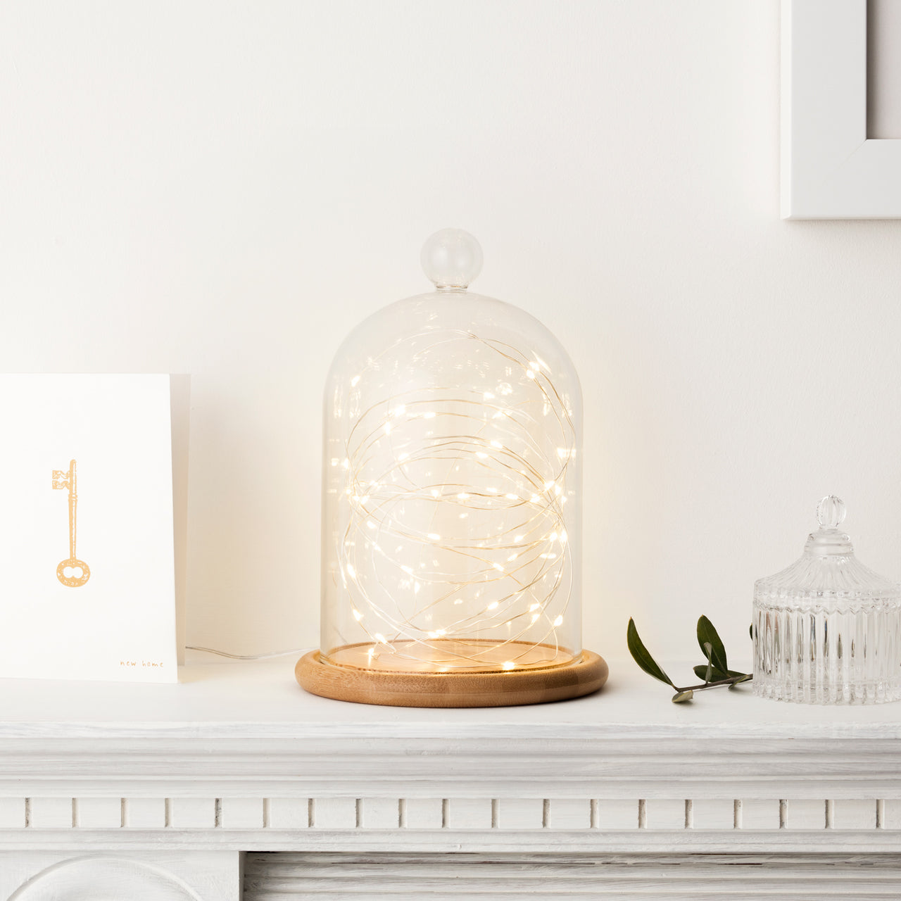 Batteriebetriebene 50er Mikro-LED-Lichterkette in Warmweiß für Innen & Außen