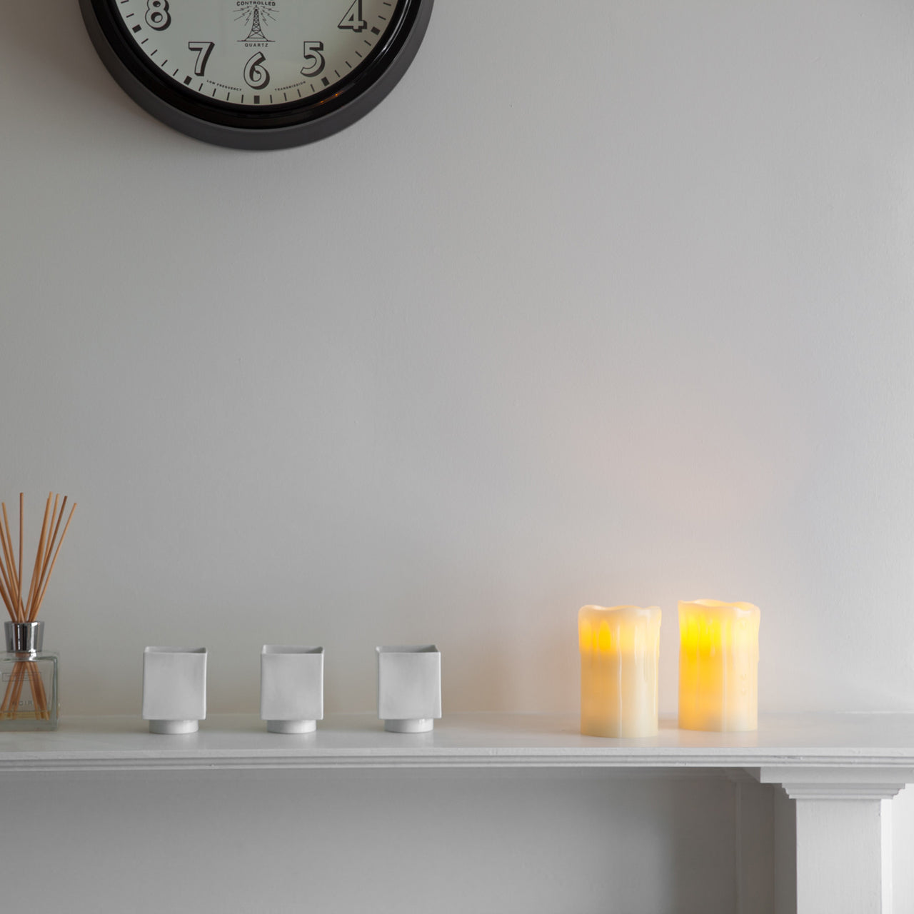 2er Set Wachs LED Kerzen