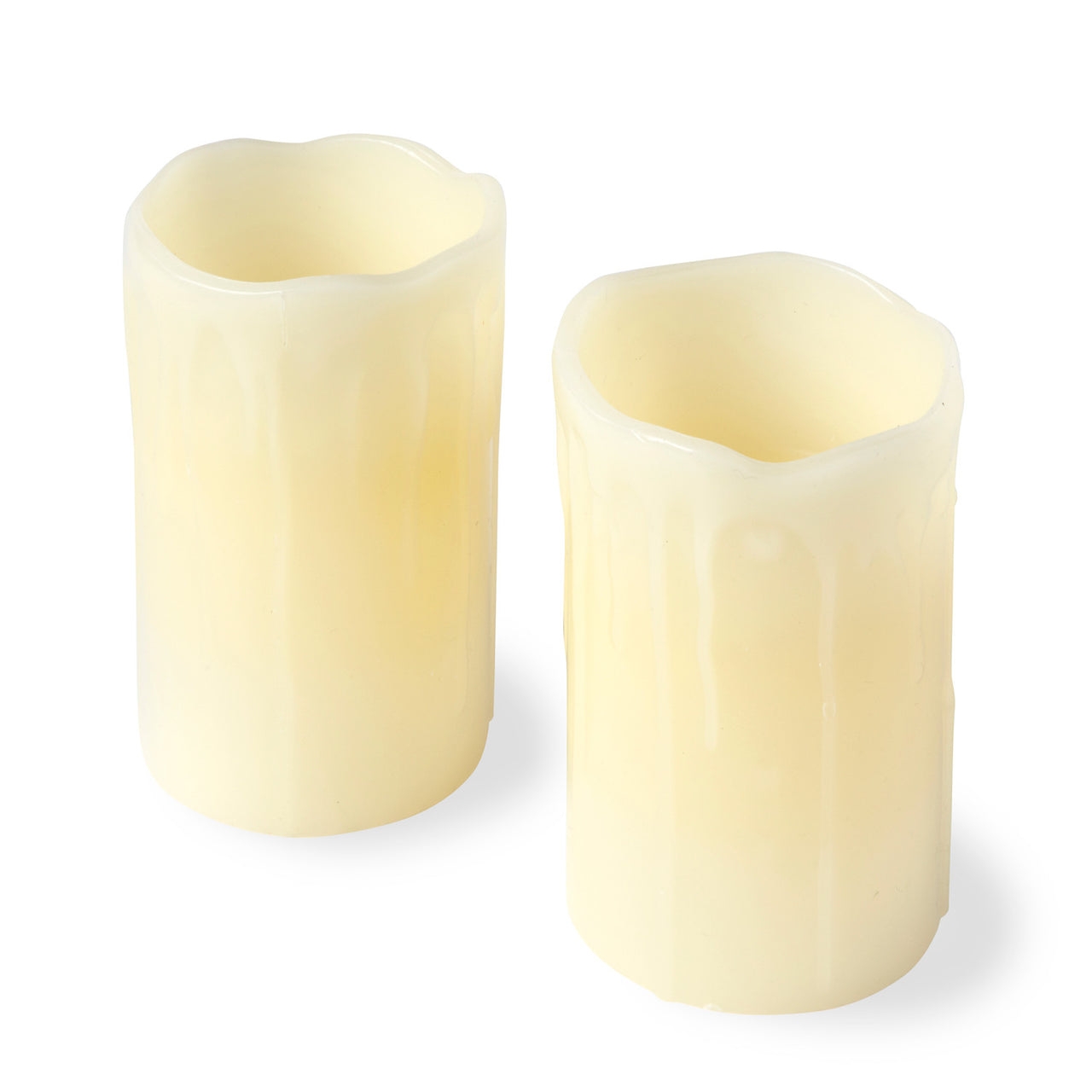 2er Set Wachs LED Kerzen