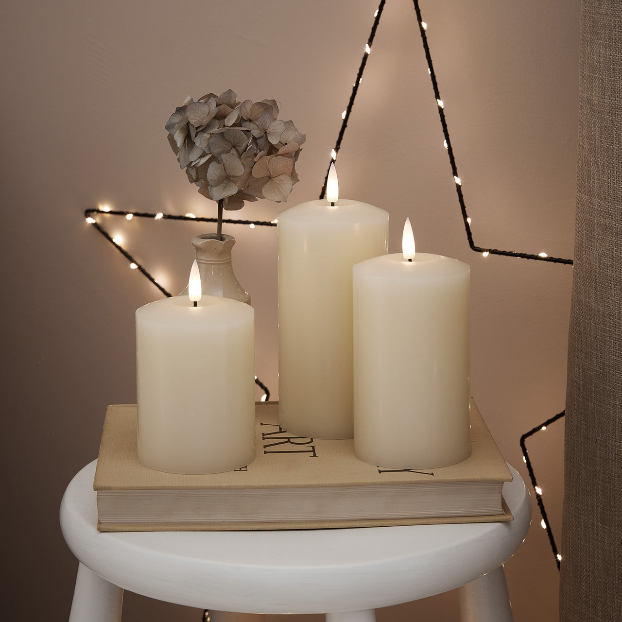 TruGlow® LED Kerzen Echtwachs Trio