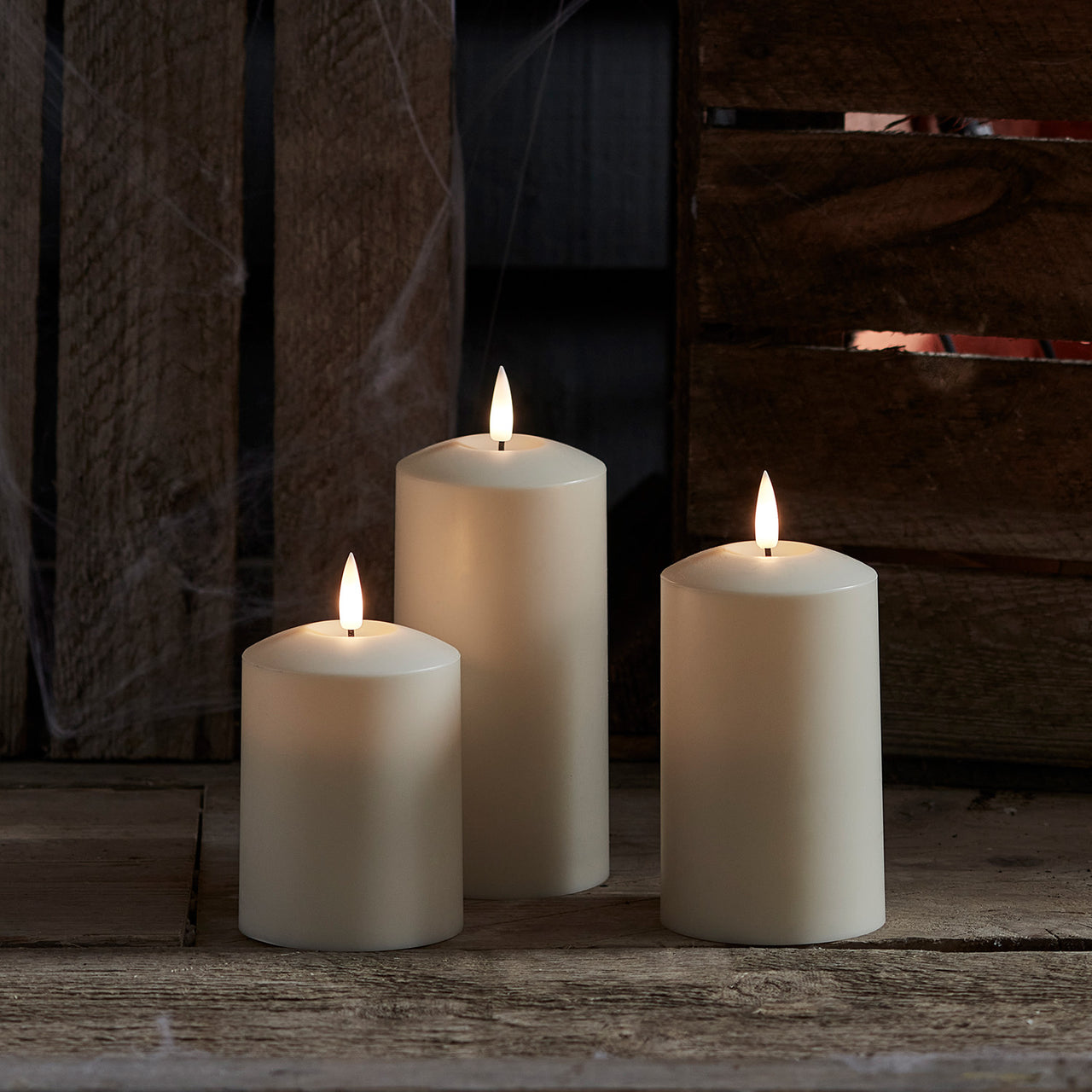 TruGlow® LED Outdoor Kerzen Trio