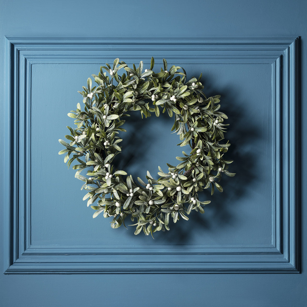 Mistelzweig Weihnachtskranz mit Micro Lichterkette