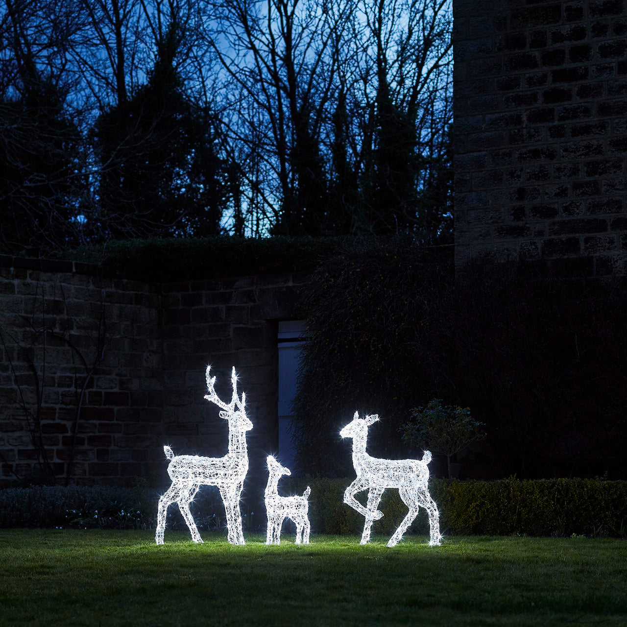 3er Set LED-Rentierfamilie M Swinsty