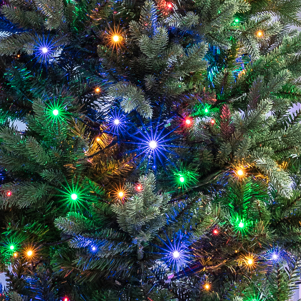Essential Connect 20m 200er LED Lichterkette bunt koppelbar grünes Kabel